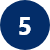 A blue circle with a white number 5 in the center, reminiscent of a house number on a charming home.